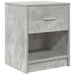 Noptiere 2 buc. cu sertar, gri beton, 40x34x50 cm - WALTI WALTI