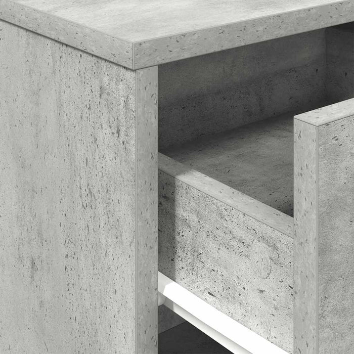 Noptiere 2 buc. cu sertar, gri beton, 40x34x50 cm - WALTI WALTI