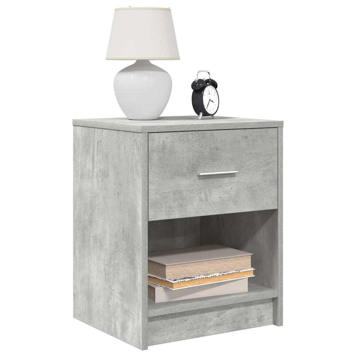 Noptiere 2 buc. cu sertar, gri beton, 40x34x50 cm - WALTI WALTI