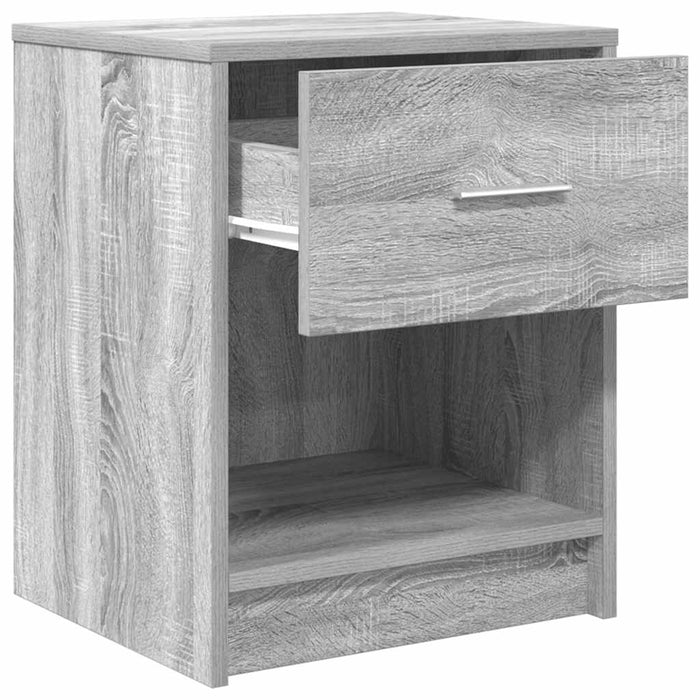 Noptiere 2 buc. cu sertar gri Sonoma 40x34x50 cm - WALTI WALTI