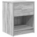 Noptiere 2 buc. cu sertar gri Sonoma 40x34x50 cm - WALTI WALTI