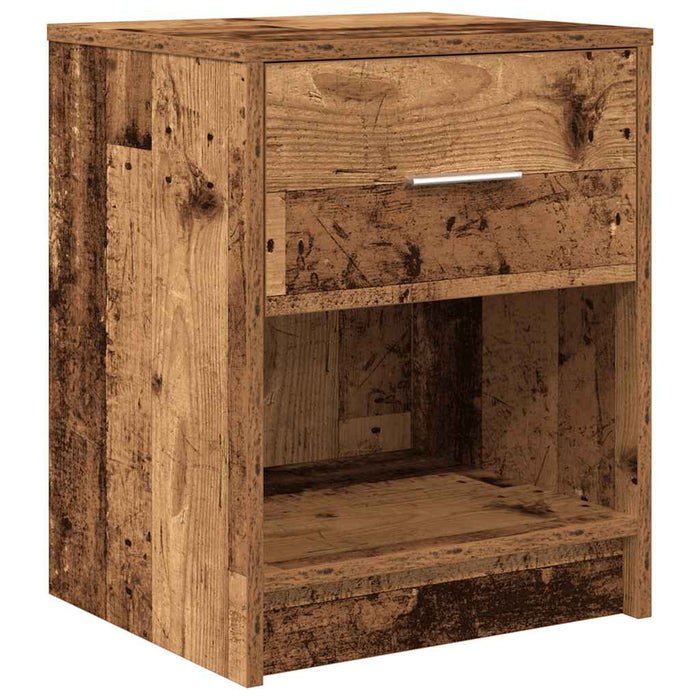 Noptiere 2 buc. cu sertar, lemn vechi, 40x34x50 cm - WALTI WALTI