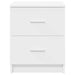 Noptiere 2 buc. cu 2 sertare, alb, 40x36x50 cm - WALTI WALTI