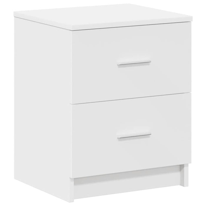 Noptiere 2 buc. cu 2 sertare, alb, 40x36x50 cm - WALTI WALTI