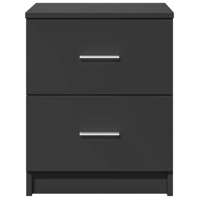 Noptiere 2 buc cu 2 sertare, negru, 40x36x50 cm - WALTI WALTI