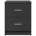 Noptiere 2 buc cu 2 sertare, negru, 40x36x50 cm - WALTI WALTI