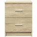 Noptiere 2 buc. cu 2 sertare, stejar Sonoma, 40x36x50 cm - WALTI WALTI
