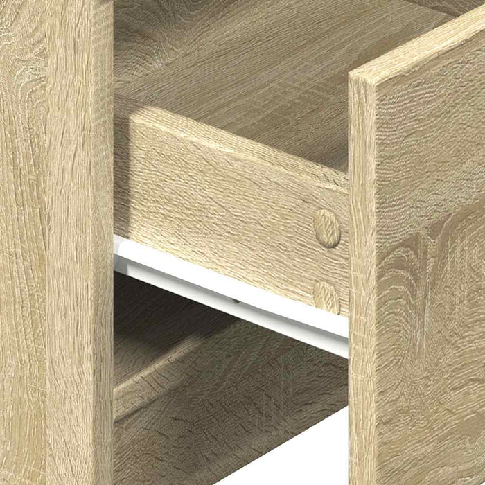 Noptiere 2 buc. cu 2 sertare, stejar Sonoma, 40x36x50 cm - WALTI WALTI