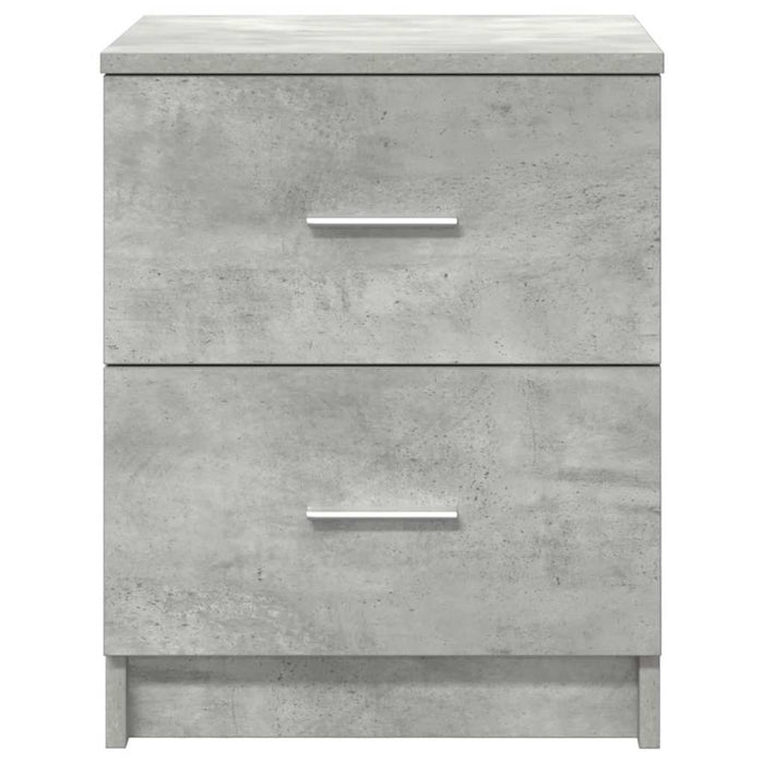 Noptiere 2 buc. cu 2 sertare, gri beton, 40x36x50 cm - WALTI WALTI