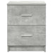 Noptiere 2 buc. cu 2 sertare, gri beton, 40x36x50 cm - WALTI WALTI