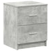 Noptiere 2 buc. cu 2 sertare, gri beton, 40x36x50 cm - WALTI WALTI