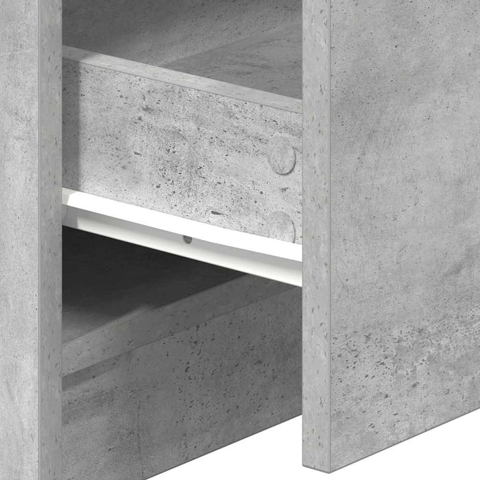 Noptiere 2 buc. cu 2 sertare, gri beton, 40x36x50 cm - WALTI WALTI