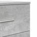Noptiere 2 buc. cu 2 sertare, gri beton, 40x36x50 cm - WALTI WALTI