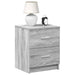 Noptiere 2 buc. cu 2 sertare gri Sonoma 40x36x50 cm - WALTI WALTI