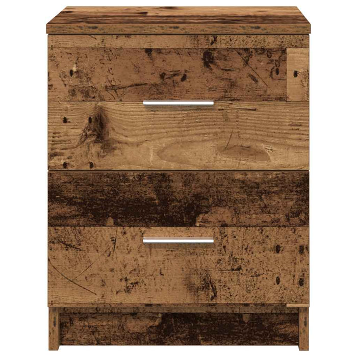 Noptiere 2 buc. cu 2 sertare, lemn vechi, 40x36x50 cm - WALTI WALTI