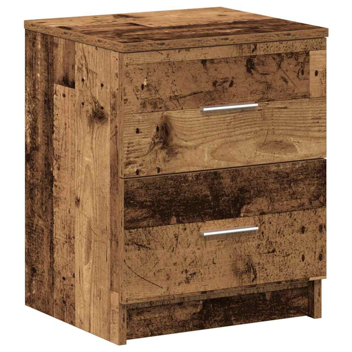 Noptiere 2 buc. cu 2 sertare, lemn vechi, 40x36x50 cm - WALTI WALTI