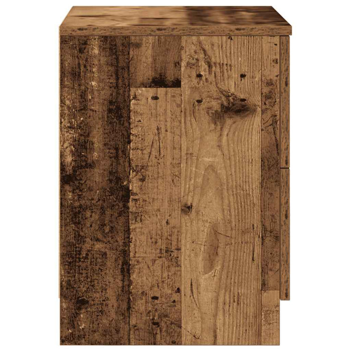 Noptiere 2 buc. cu 2 sertare, lemn vechi, 40x36x50 cm - WALTI WALTI