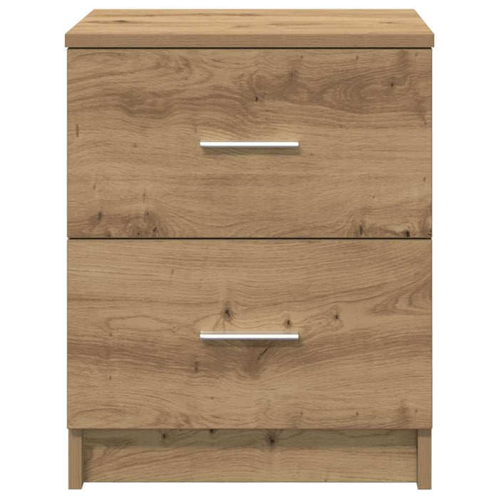 Noptiere 2 buc. cu 2 sertare, stejar artizanal, 40x36x50 cm - WALTI WALTI