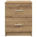 Noptiere 2 buc. cu 2 sertare, stejar artizanal, 40x36x50 cm - WALTI WALTI