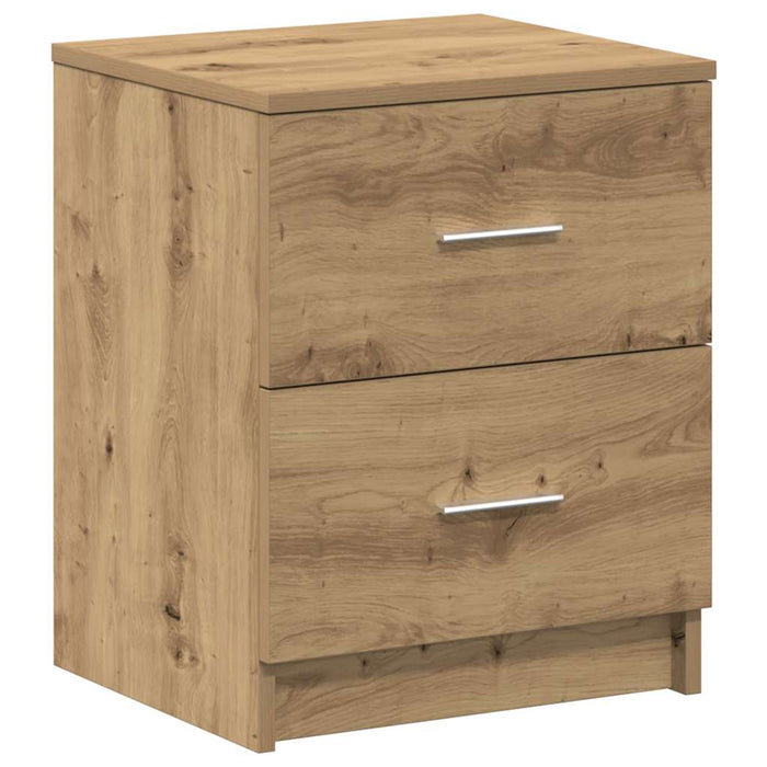 Noptiere 2 buc. cu 2 sertare, stejar artizanal, 40x36x50 cm - WALTI WALTI