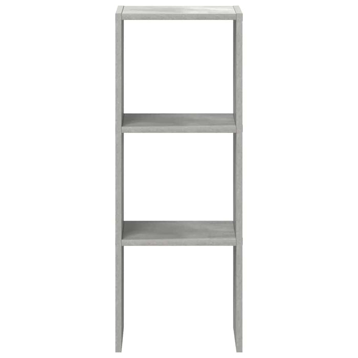 Bibliotecă stivuabilă Gri Beton 30x30x80 cm Lemn prelucrat WALTI