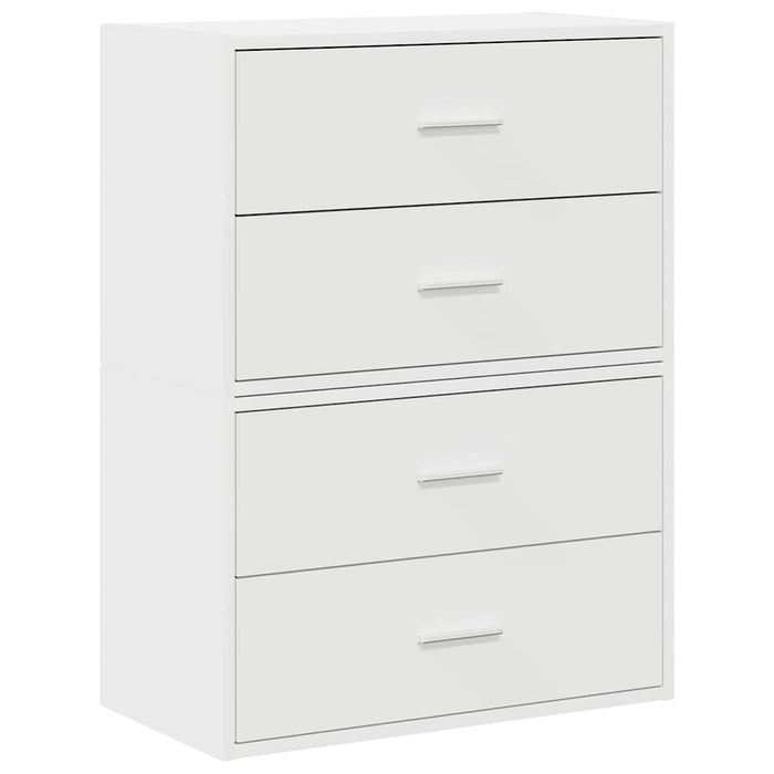 Dulapuri cu 2 sertare 2 buc Alb 60x31x40 cm Lemn prelucrat - WALTI WALTI