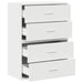 Dulapuri cu 2 sertare 2 buc Alb 60x31x40 cm Lemn prelucrat - WALTI WALTI