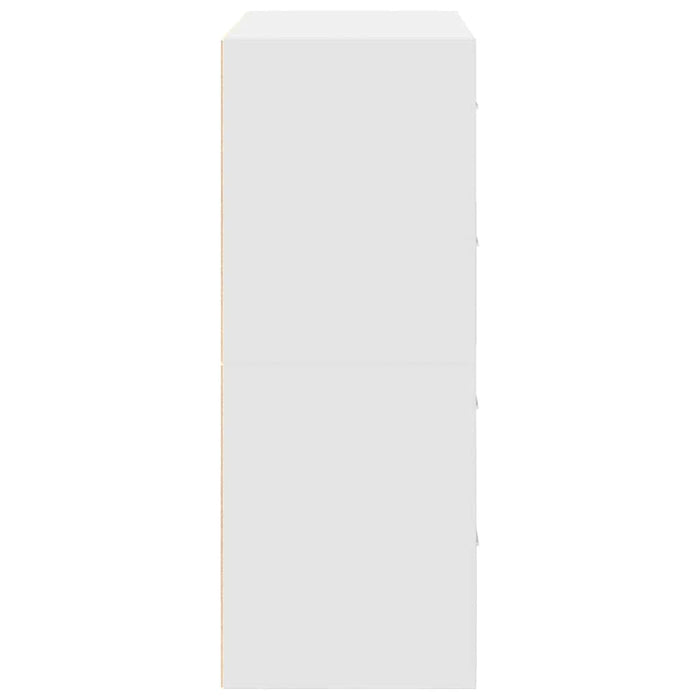 Dulapuri cu 2 sertare 2 buc Alb 60x31x40 cm Lemn prelucrat - WALTI WALTI