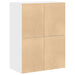 Dulapuri cu 2 sertare 2 buc Alb 60x31x40 cm Lemn prelucrat - WALTI WALTI