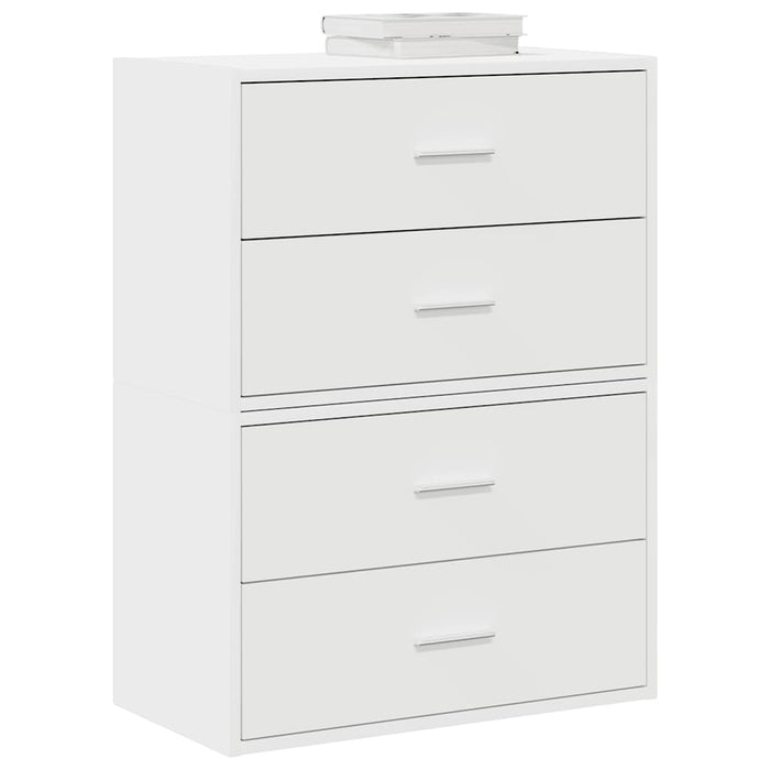 Dulapuri cu 2 sertare 2 buc Alb 60x31x40 cm Lemn prelucrat - WALTI WALTI