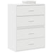 Dulapuri cu 2 sertare 2 buc Alb 60x31x40 cm Lemn prelucrat - WALTI WALTI