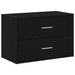 Dulap cu 2 sertare stejar negru 60x31x40 cm lemn prelucrat - WALTI WALTI