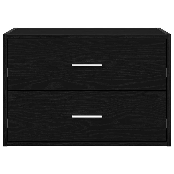 Dulap cu 2 sertare stejar negru 60x31x40 cm lemn prelucrat - WALTI WALTI