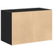 Dulap cu 2 sertare stejar negru 60x31x40 cm lemn prelucrat - WALTI WALTI
