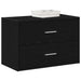 Dulap cu 2 sertare stejar negru 60x31x40 cm lemn prelucrat - WALTI WALTI