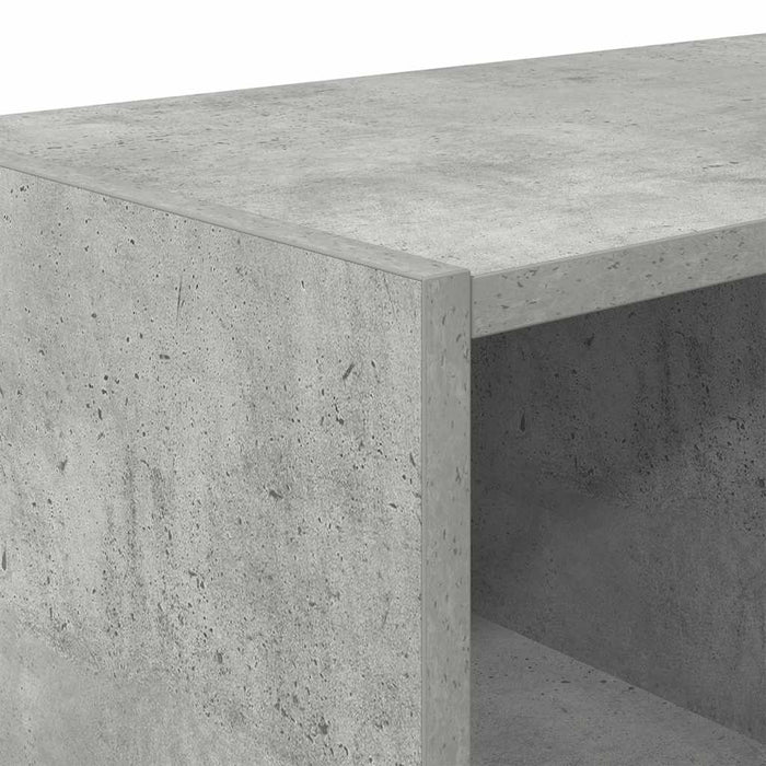 Rafturi de pantofi 2 buc stivuibile beton gri 89,5x30x40 cm WALTI