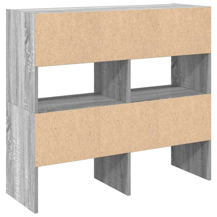 Rafturi pentru pantofi 2 buc stivuibile gri Sonoma 89,5x30x40cm WALTI