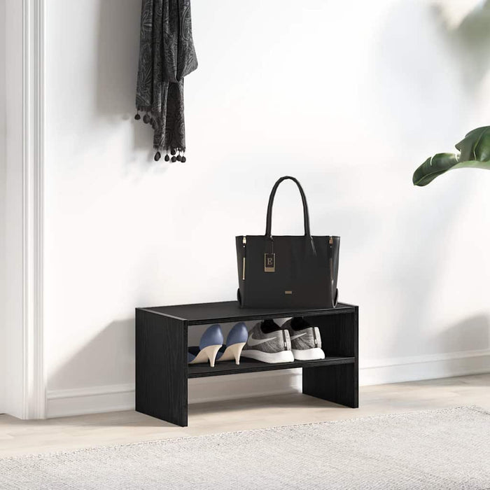 Suport pantofi stivuibil Stejar negru 60x30x30,5 cm - WALTI WALTI