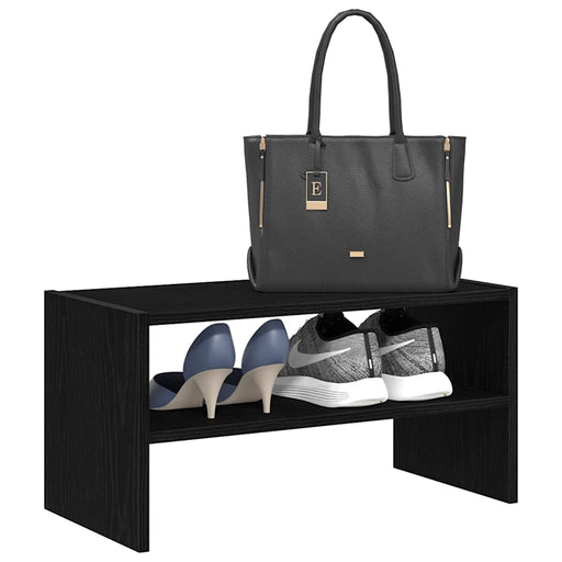 Suport pantofi stivuibil Stejar negru 60x30x30,5 cm - WALTI WALTI