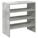 Rafturi de pantofi 2 buc stivuibile beton gri 60x30x30,5 cm - WALTI WALTI