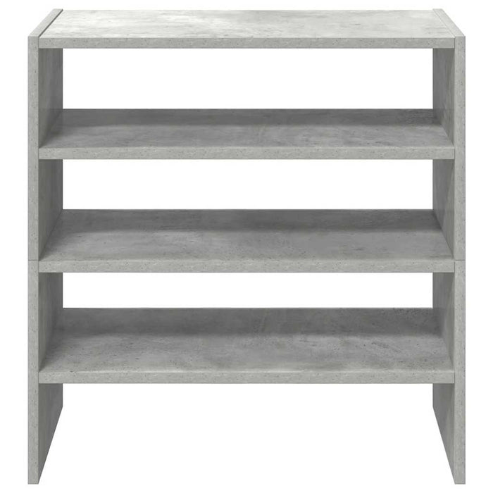 Rafturi de pantofi 2 buc stivuibile beton gri 60x30x30,5 cm - WALTI WALTI