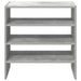 Rafturi de pantofi 2 buc stivuibile beton gri 60x30x30,5 cm - WALTI WALTI