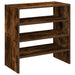 Rafturi pantofi 2 buc Stejar afumat stivuibil 60x30x30,5 cm - WALTI WALTI