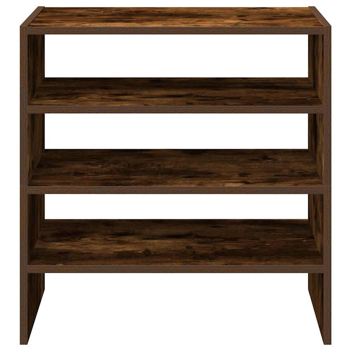Rafturi pantofi 2 buc Stejar afumat stivuibil 60x30x30,5 cm - WALTI WALTI