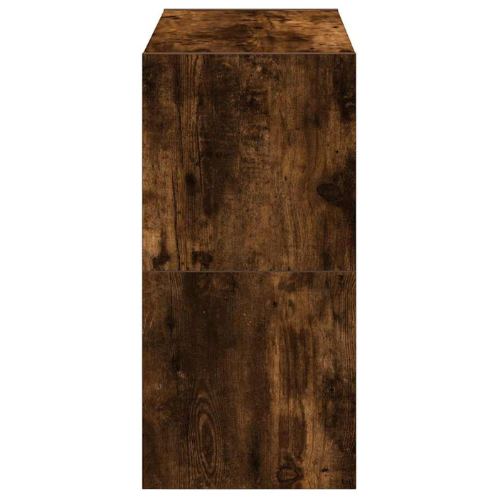 Rafturi pantofi 2 buc Stejar afumat stivuibil 60x30x30,5 cm - WALTI WALTI