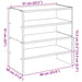 Rafturi pantofi 2 buc Stejar afumat stivuibil 60x30x30,5 cm - WALTI WALTI