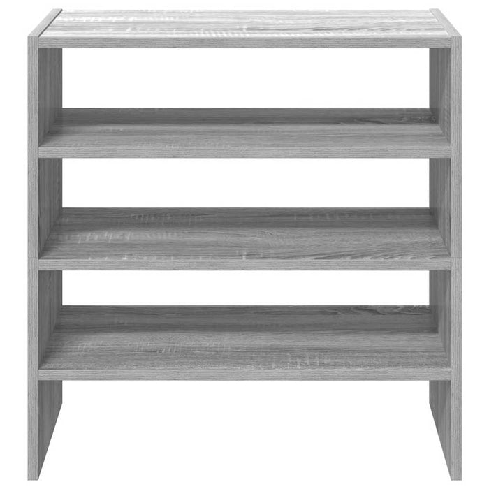Rafturi pentru pantofi 2 buc stivuibile gri Sonoma 60x30x30,5cm - WALTI WALTI
