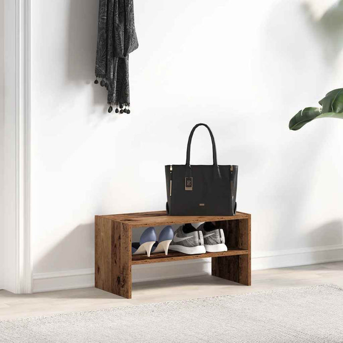 Suport pantofi stivuibil din lemn vechi 60x30x30,5 cm - WALTI WALTI