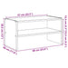 Suport pantofi stivuibil din lemn vechi 60x30x30,5 cm - WALTI WALTI