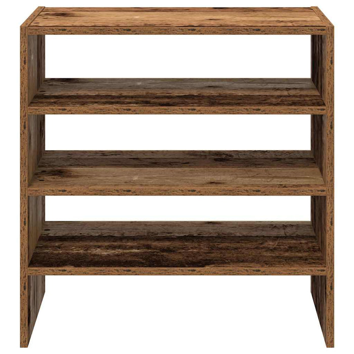 Rafturi pentru pantofi 2 buc Lemn vechi stivuibil 60x30x30,5 cm - WALTI WALTI